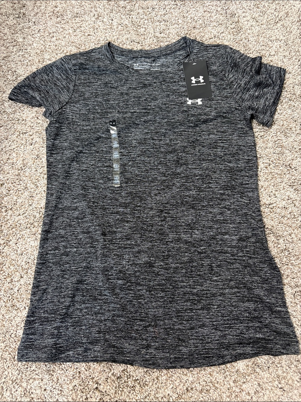 Under Armour Women’s Charcoal Heather Short Sleeve Performance Tee